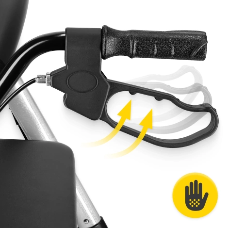 Čtyřkolové chodítko se sedátkem a taškou