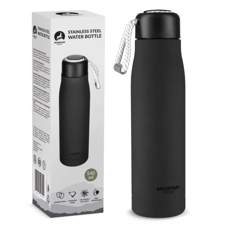 Termoláhev 540 ml s páskem černá