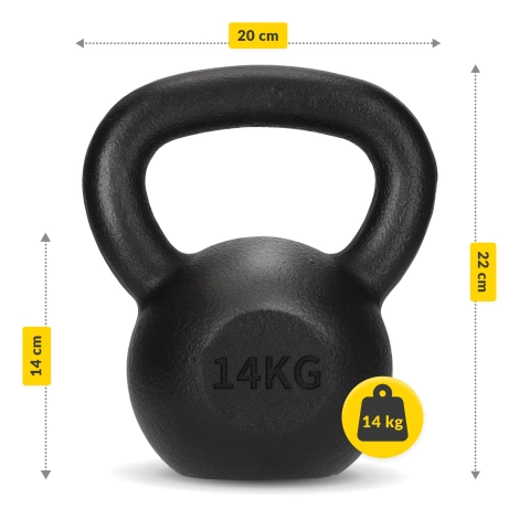 Litinová kettlebell činka 14 kg