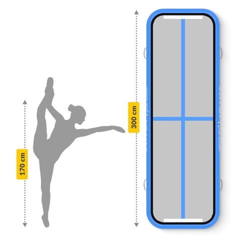 Akrobatická dráha AIR MAT 3 x 1 x 0,15 m