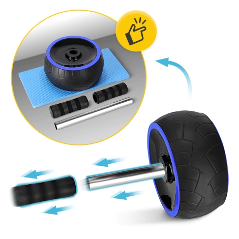 Posilovací kolečko AB WHEEL XL modré