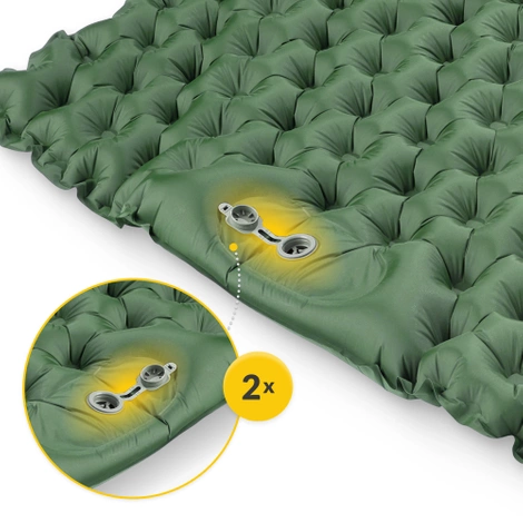 Samonafukovací matrace pro dva MOUNTAIN GOAT khaki