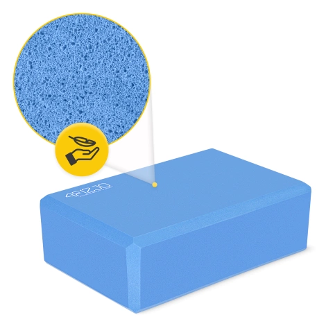 Pěnový blok na jógu modrý