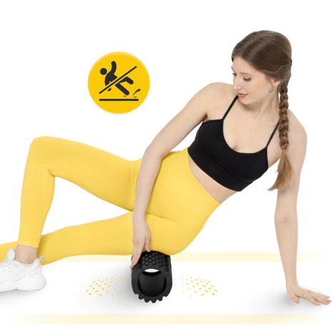 Masážní válec s výstupky EVA 33 cm černý