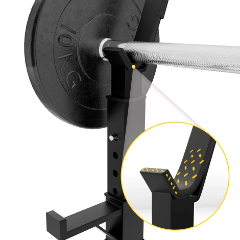 Nastavitelný posilovací stojan na činku