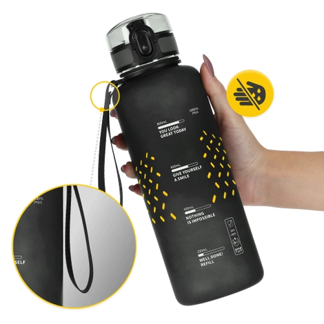 Sportovní láhev na vodu 1L černá