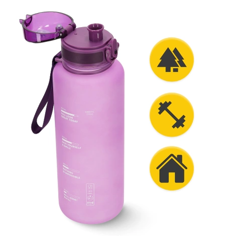 Sportovní láhev na vodu 1L růžová