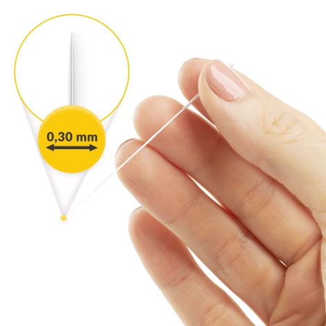 Akupunkturní jehly s trubičkou 100 ks. 0,3 x 60 mm