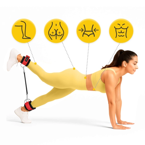 Kotníkové adaptéry 2 ks. červené