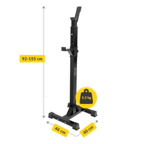 Nastavitelný posilovací stojan na činku