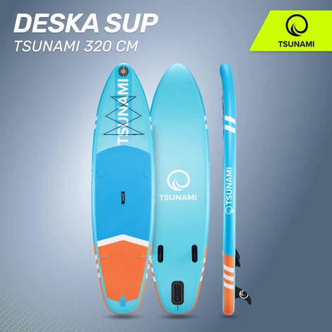 Nafukovací paddleboard SUP TSUNAMI 320cm T02 modrý