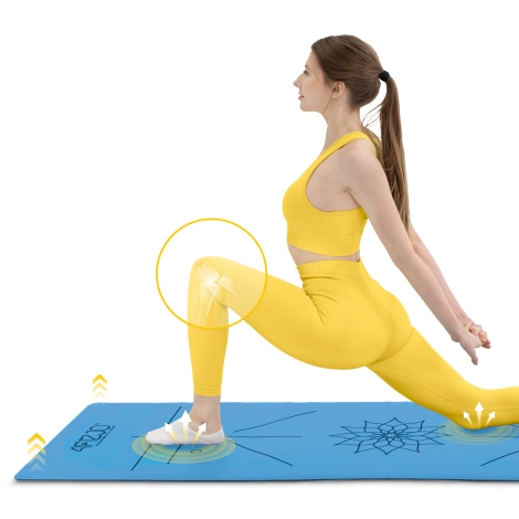 Kaučuková podložka na jógu YOGA MAT 4 mm