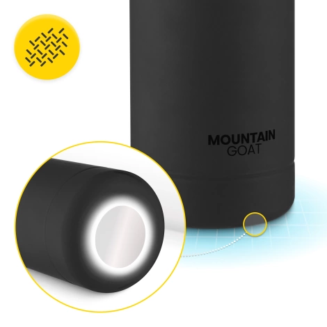 Termoláhev 540 ml s páskem černá