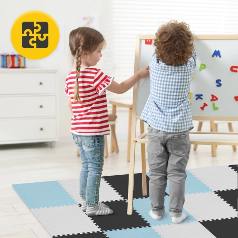 Sada 9 podložek na cvičení puzzle - "Blankytné nebe"