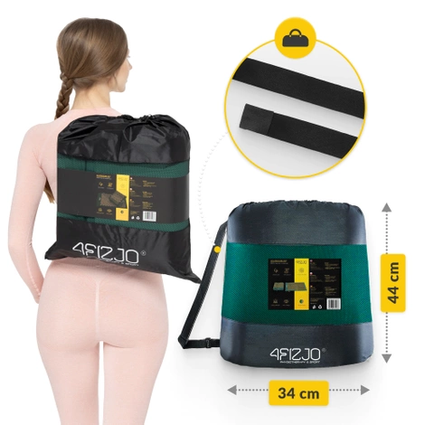 ERGO Akupresurní podložka s polštářem zelená