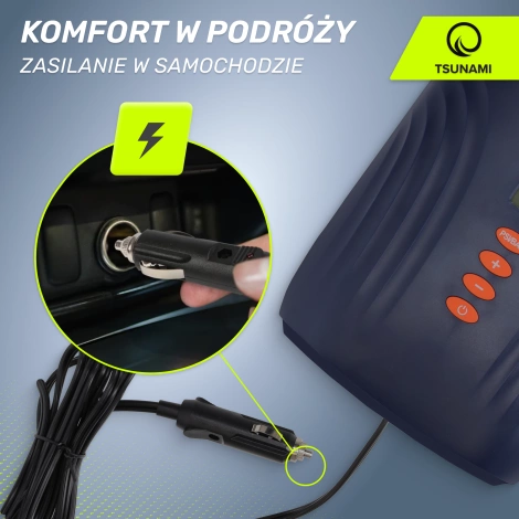 Elektrická pumpa na paddleboard do auta SUP TSUNAMI