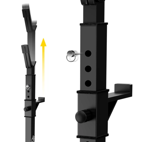 Nastavitelný posilovací stojan na činku