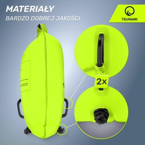 Nafukovací záchranná bójka + Suchá kapsa 2v1 TSUNAMI
