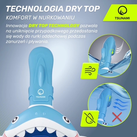 Potápěčská maska pro děti SHARK TSUNAMI