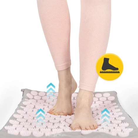 Akupresurní podložka s polštářem růžová