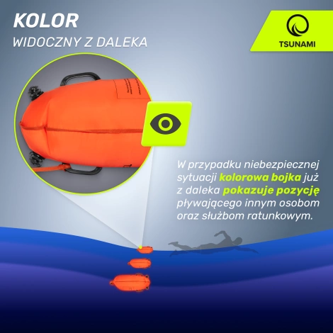 Nafukovací záchranná bójka + Suchá kapsa 2v1 TSUNAMI