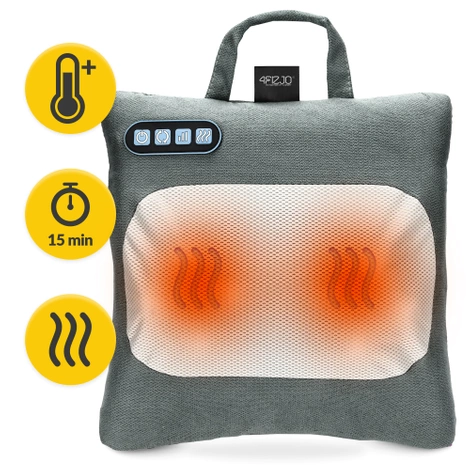 Masážní polštář s vyhříváním LITE šedý