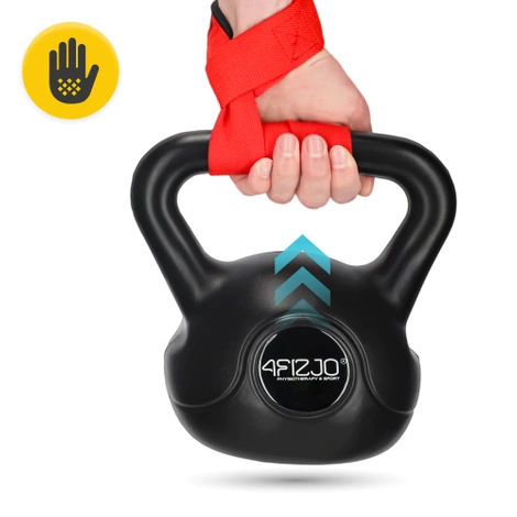 Posilovací trhačky na mrtvý tah Deadlift Straps červené