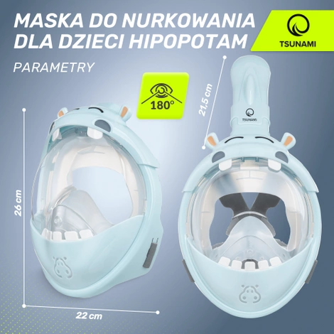 Potápěčská maska pro děti HIPPO TSUNAMI