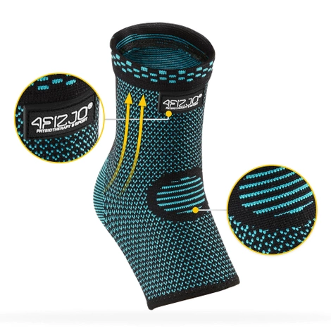 Elastická bandáž hlezenního kloubu M modrá