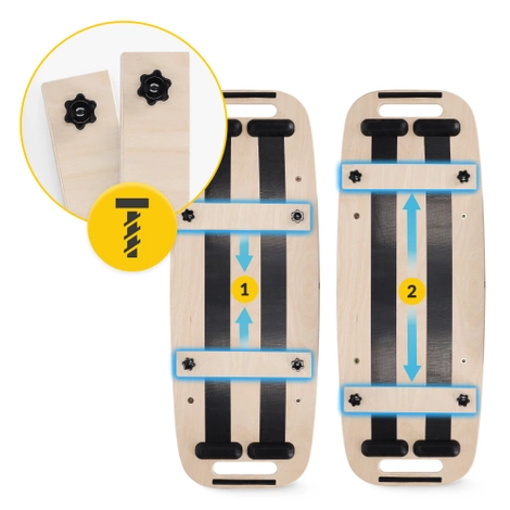 Dřevěná balanční deska TRICKBOARD