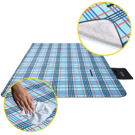 Voděodolná pikniková deka 200x200 cm