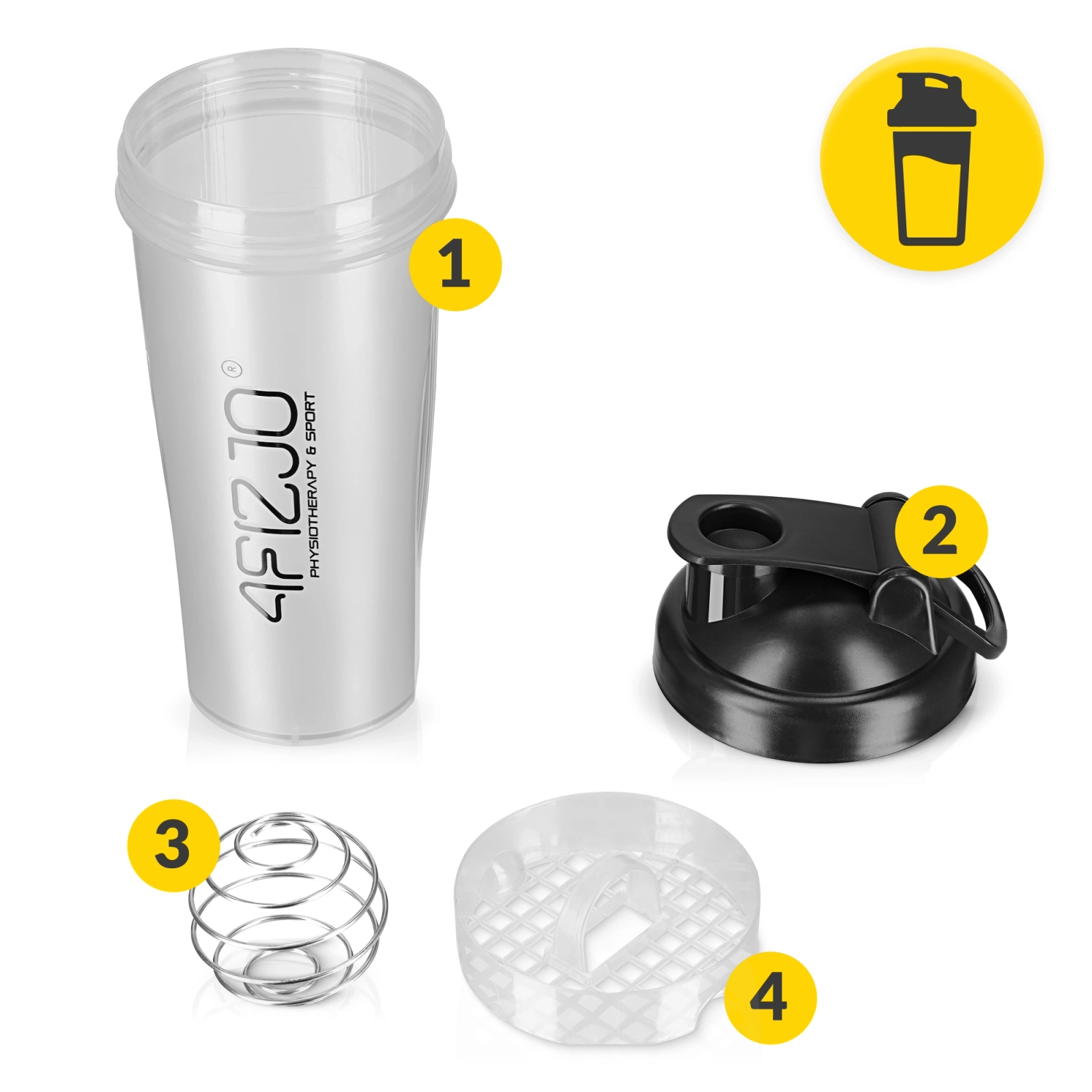 Šejkr PRO se sítkem 650 ml 