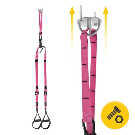 Tréninkové pásy 4FIZJO růžové