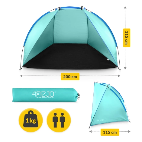 Plážový stan PRO jasně modrý