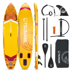 Nafukovací paddleboard SUP TSUNAMI 350cm T15 žlutý