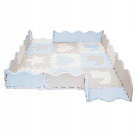 Sada pěnových puzzlí 'Zvířata' 120x120 blankytné