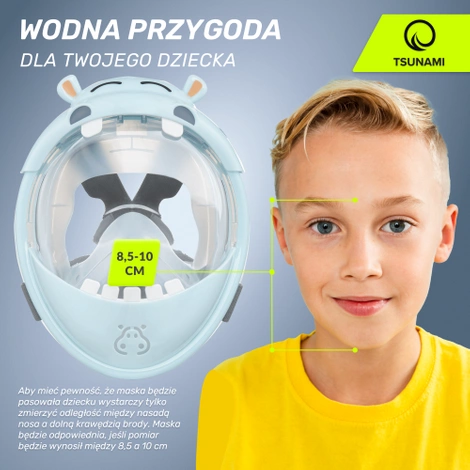 Potápěčská maska pro děti HIPPO TSUNAMI