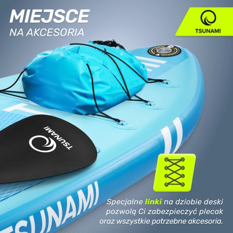 Nafukovací paddleboard SUP TSUNAMI 320cm T02 modrý