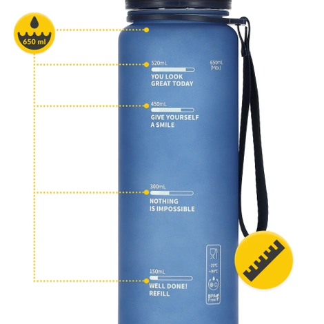 Sportovní láhev na vodu 650 ml modrá