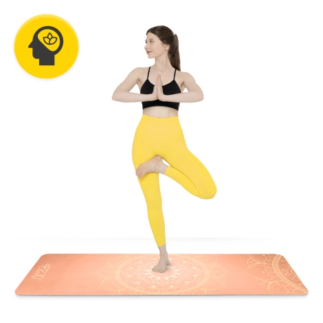 Semišová podložka na jógu a cvičení 1,5 mm