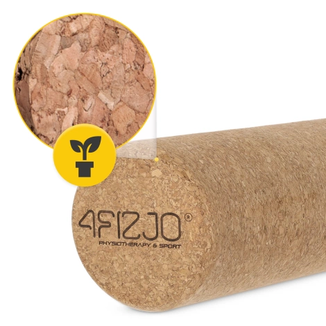 Hladký masážní váleček korkový 30 cm