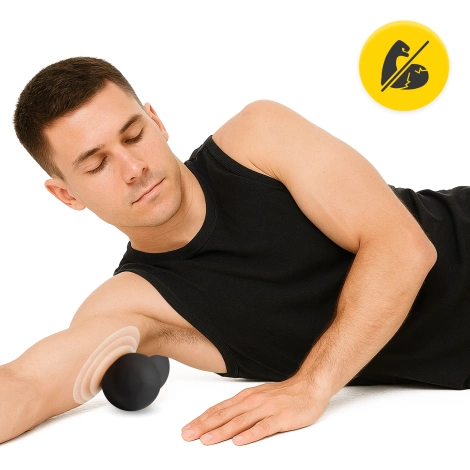 Dvojitý masážní míč DOUBLE BALL černý