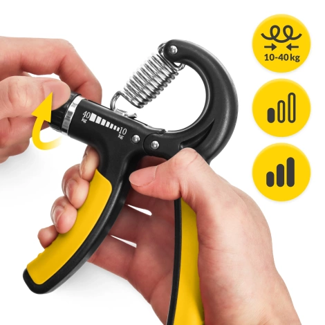 Nastavitelný posilovač zápěstí žlutý