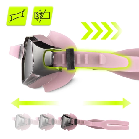 Plavecké brýle TSUNAMI růžové
