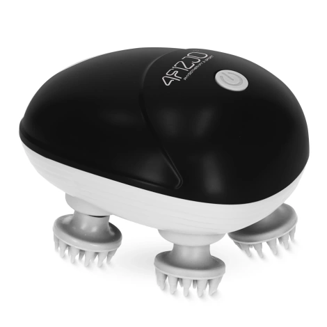 Elektrický masážní přístroj na pokožku hlavy černý