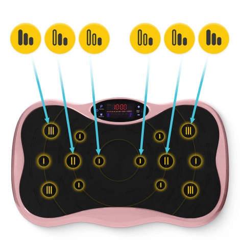 Vibrační plošina na cvičení ULTRA+ růžová