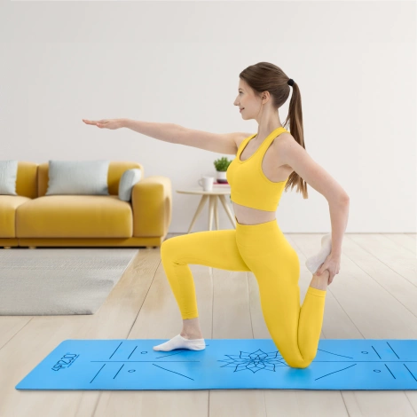 Kaučuková podložka na jógu YOGA MAT 4 mm