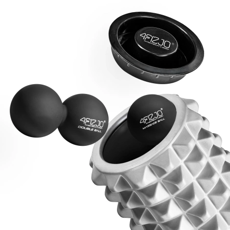 Masážní válec s výstupky EVA 33 cm šedý