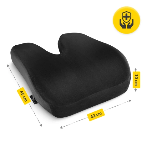 Ortopedický polštář na záda PRO černý