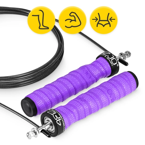 Boxerské švihadlo se zátěží 3 m fialové